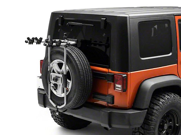 spare tire mount vehicle bicycle racks